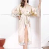 Alternative Silk Satin Long Robe - Image 9