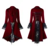 Gothic Lace Trim Medieval Noble Court Dress - Image 7