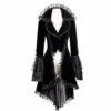 Gothic Lace Trim Medieval Noble Court Dress - Image 2