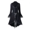 Gothic Lace Trim Medieval Noble Court Dress