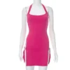 Gothic Halter Metal Circle Mini Dress - Image 10