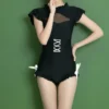 Gothic Conjoined Body Pure Desire Spliced Swimwear - Image 2