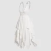 Gothic Solid Vintage Layered Dress - Image 8