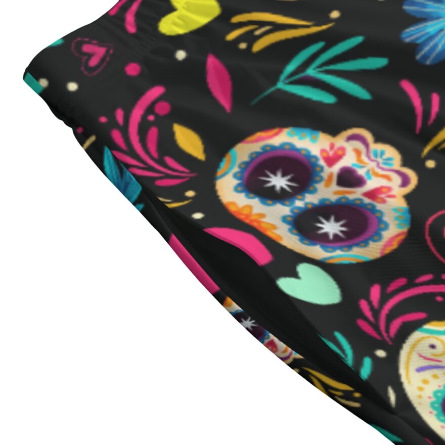 Gothic Colour Skulls Bazyrey Skirt With Pockets - Image 4