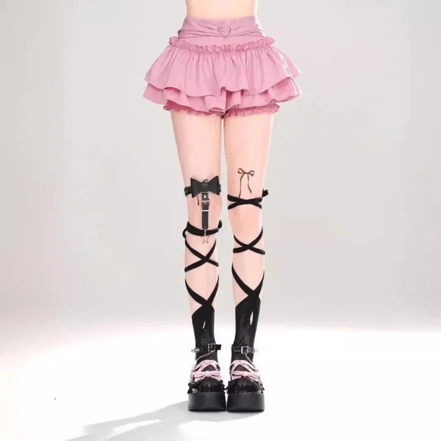 Pleated Slimming Cake Skirt - Image 3