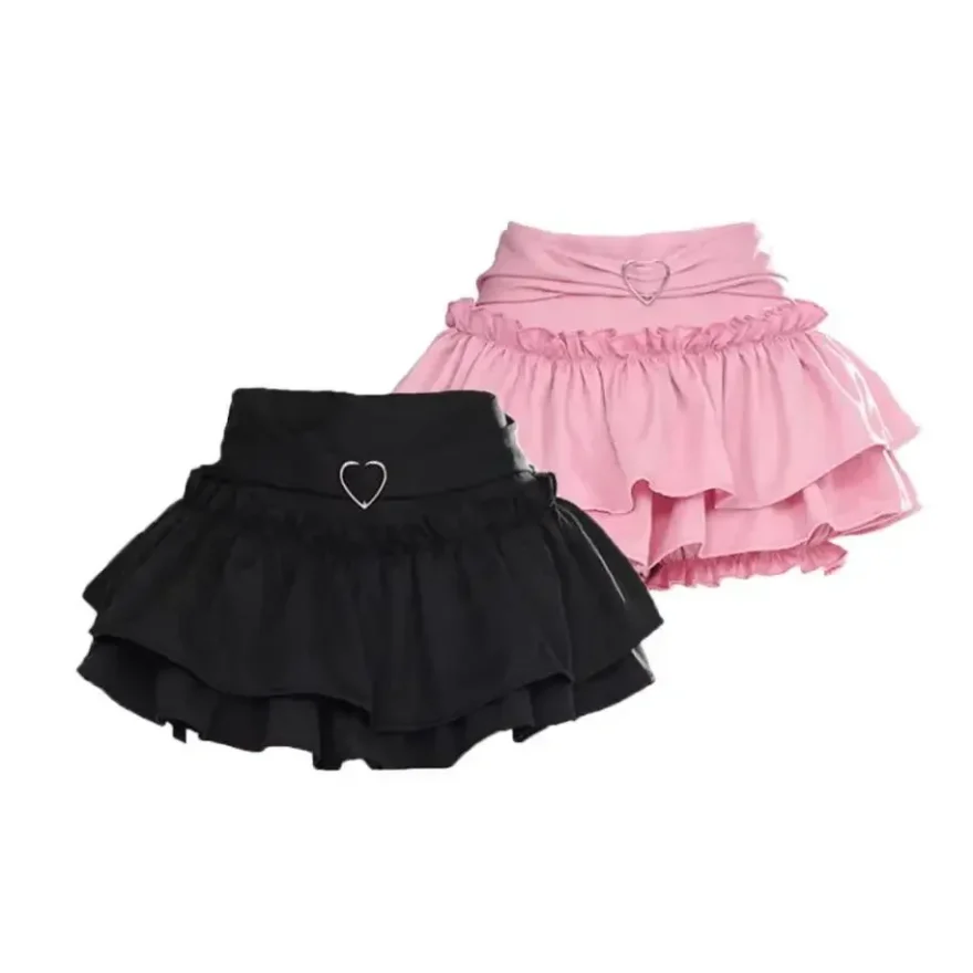 Pleated Slimming Cake Skirt