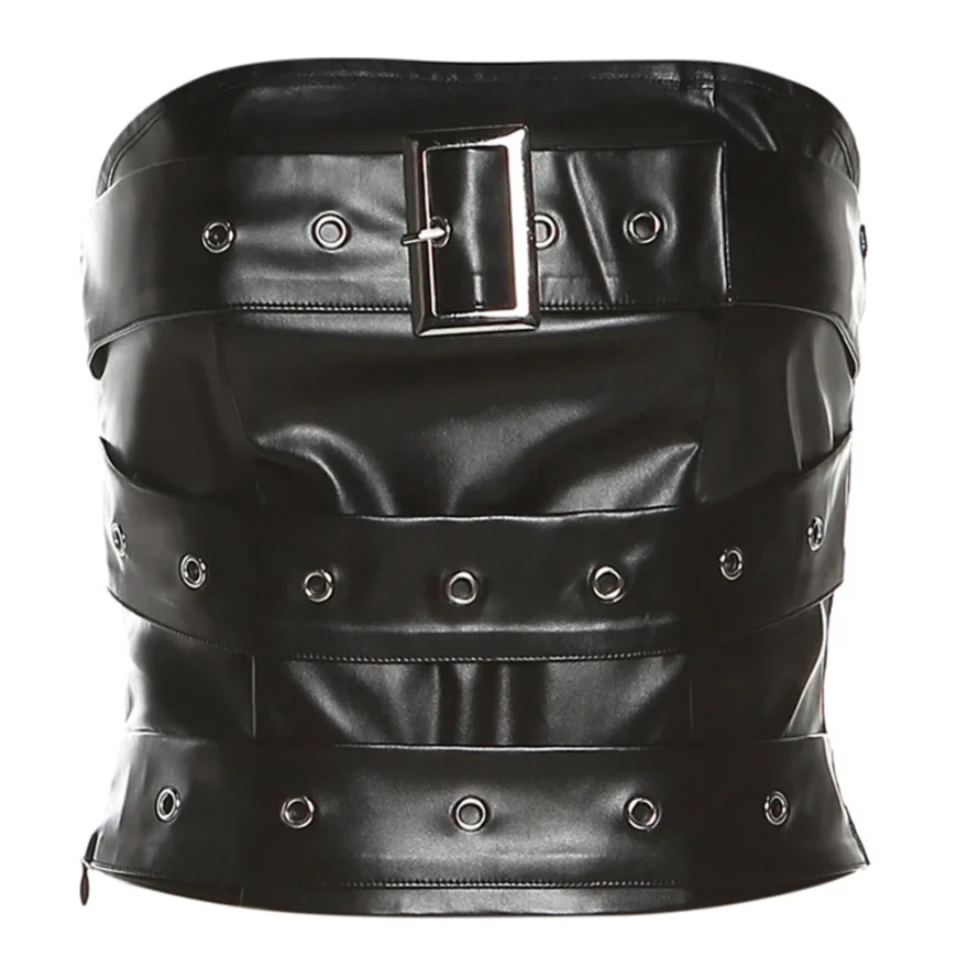 Gotihic Night Out Party Wear Belt Top - Image 2
